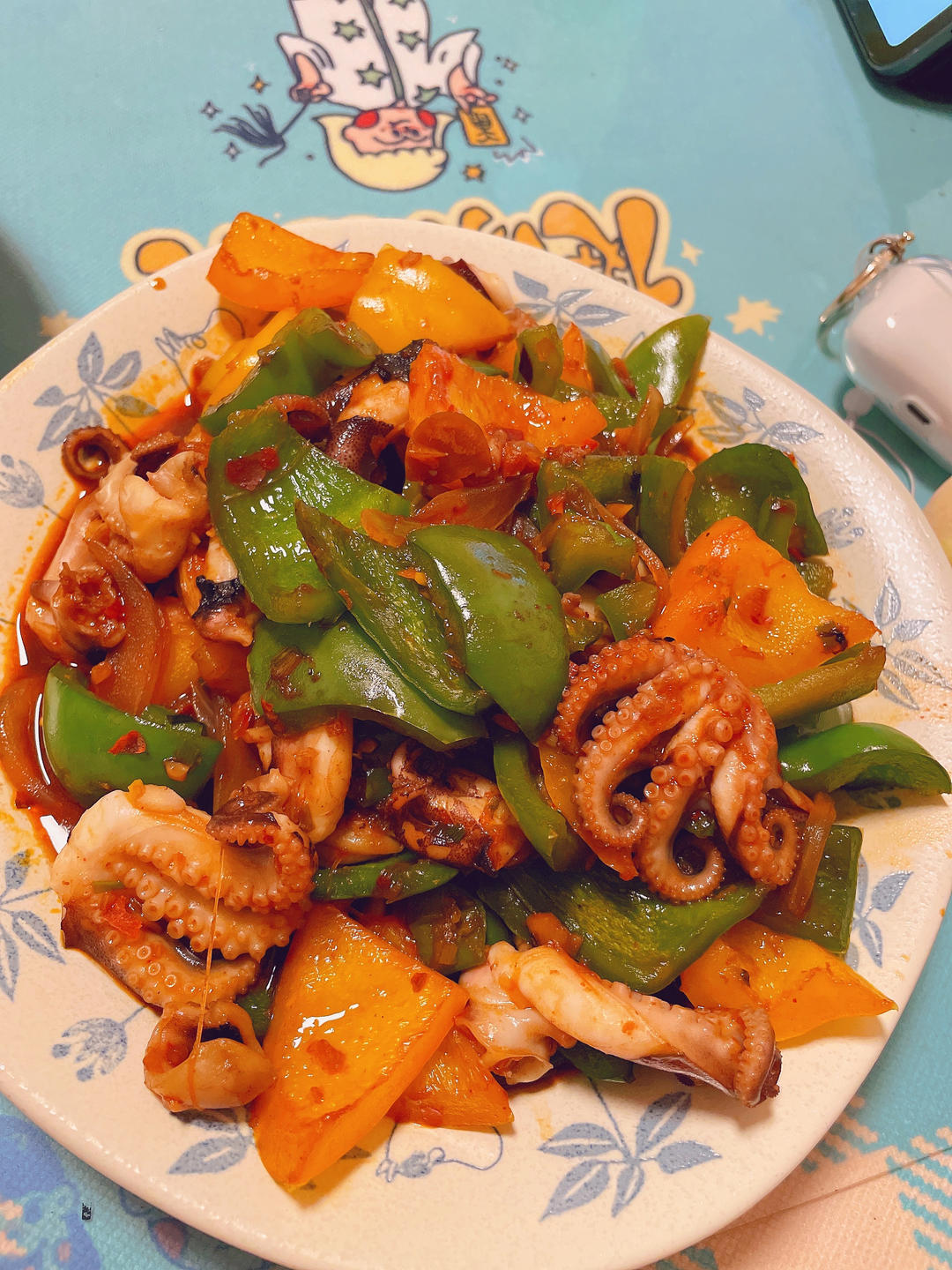 ㊙️家常菜‼️辣炒小章鱼🐙鲜美诱人