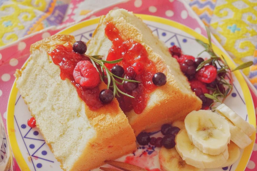 经典戚风——拜拜蛋糕（中空、圆模均可）