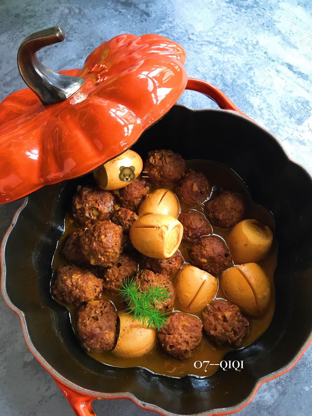 板栗圆子烧蛋的做法