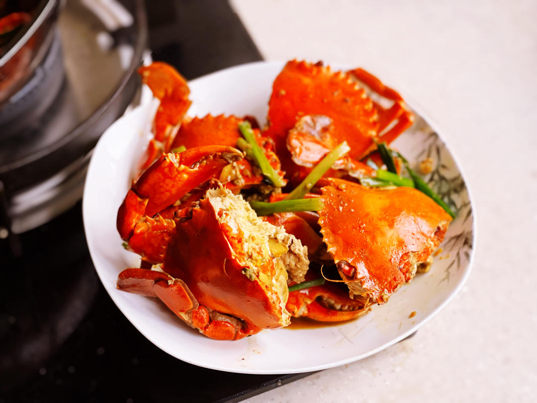 葱香三门青蟹