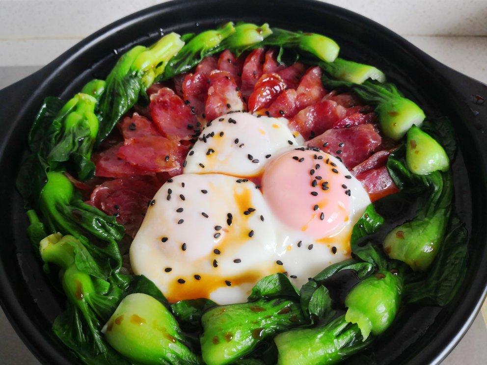 香喷喷的🍲腊肠煲仔饭（砂锅版）超简单神速