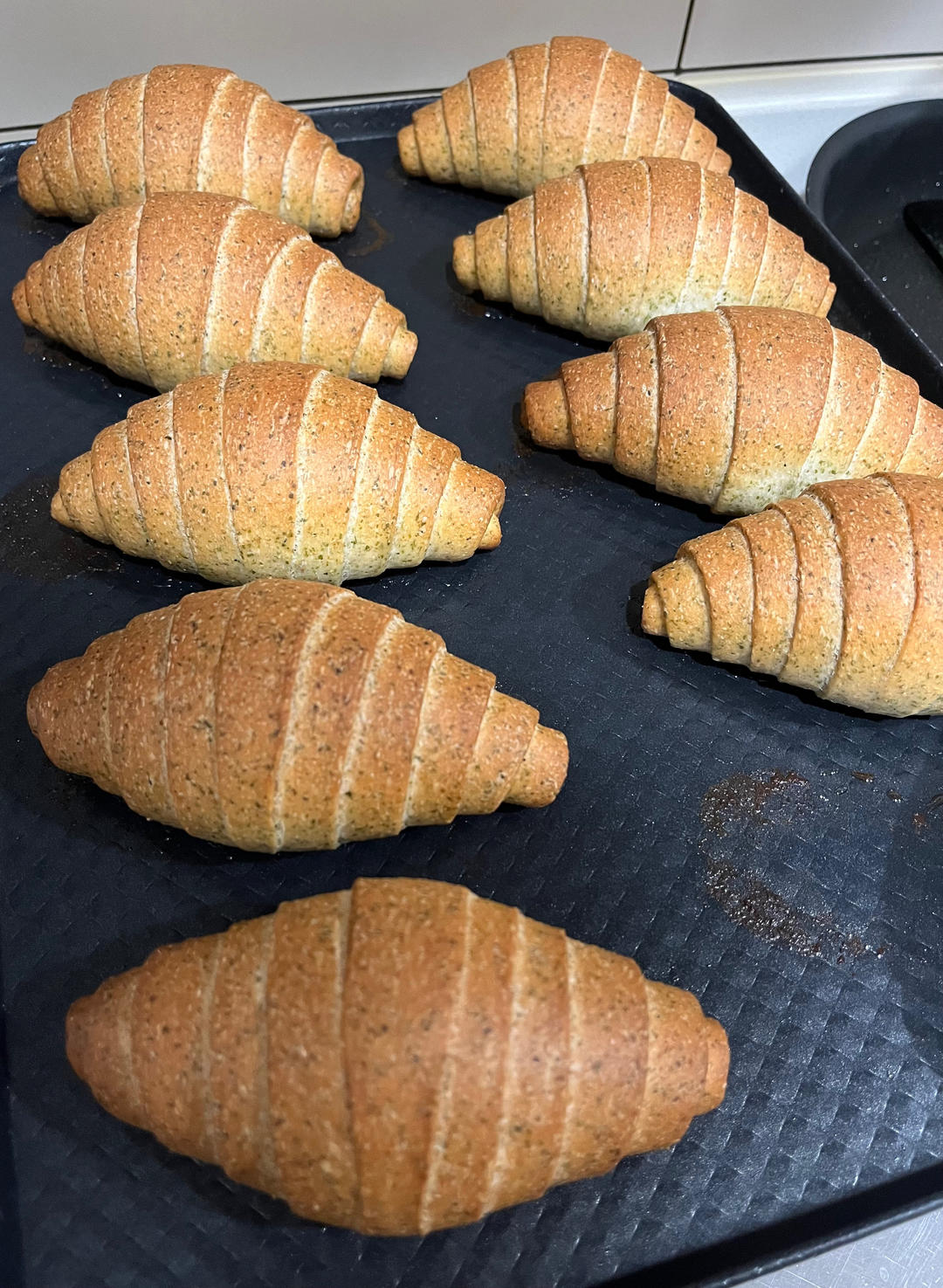 海苔盐面包-博世烤箱