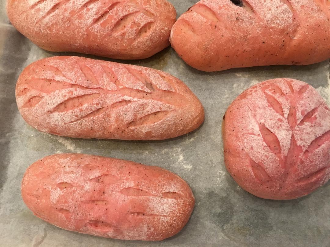 火龙果麻薯软欧