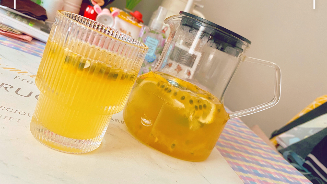 百香果蜂蜜柠檬茶🍯🍋