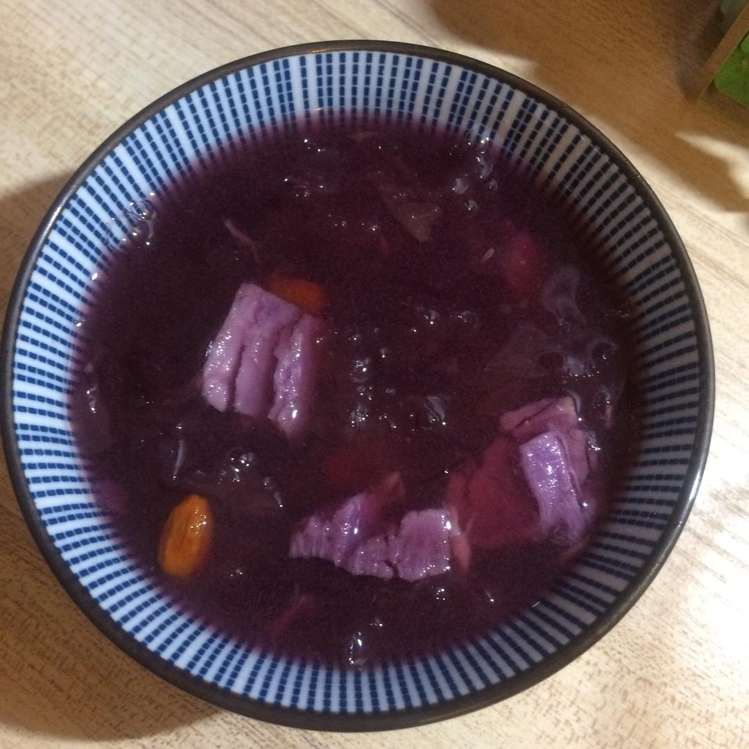 【紫薯银耳羹】