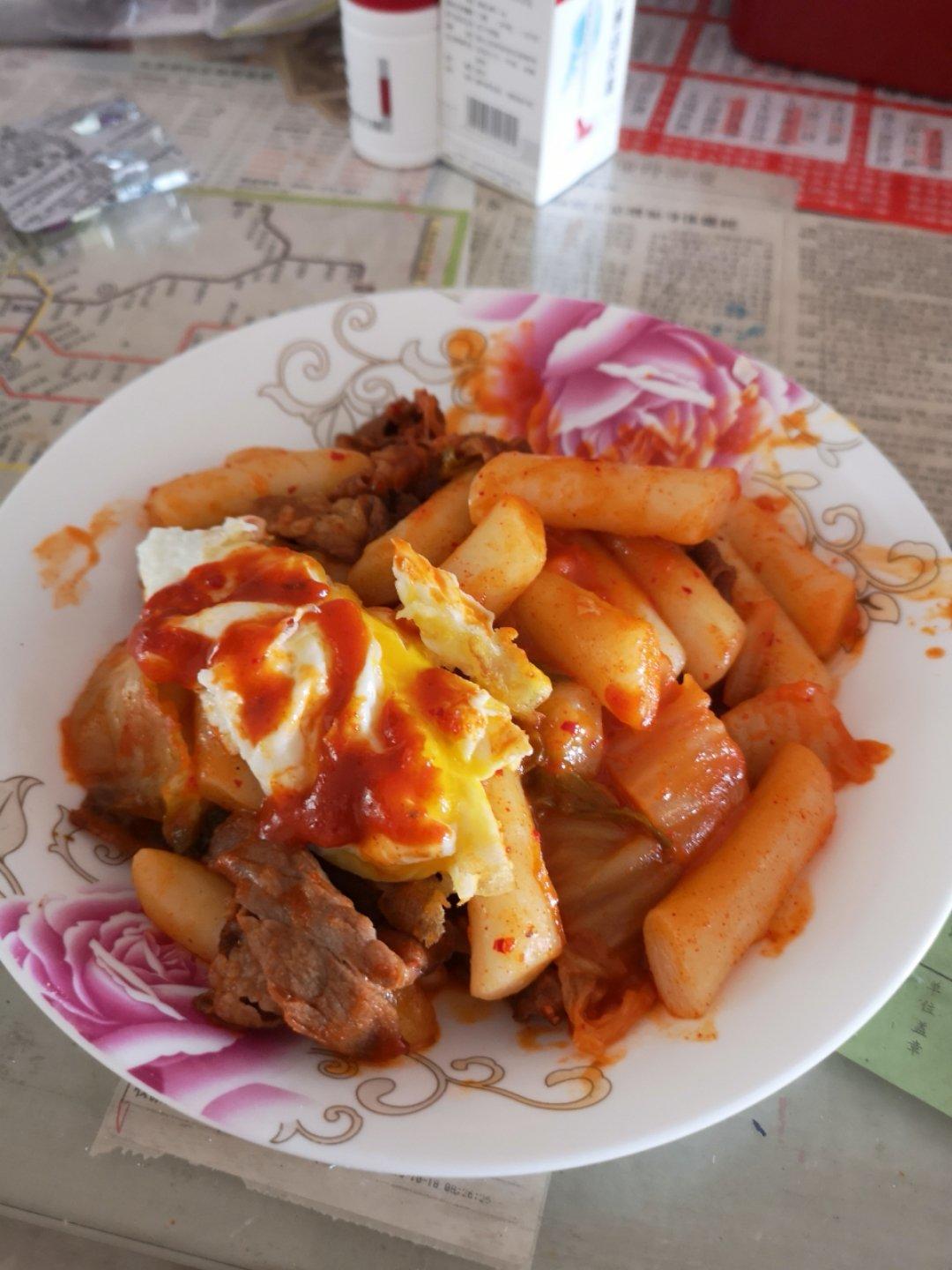 韩式泡菜辣炒年糕