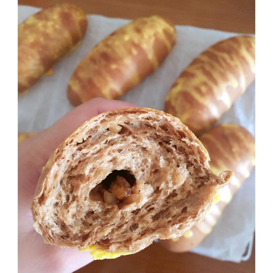 面包界的“蛋包饭”，蛋香啡果