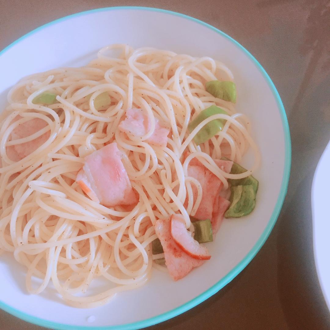 黑椒培根意面