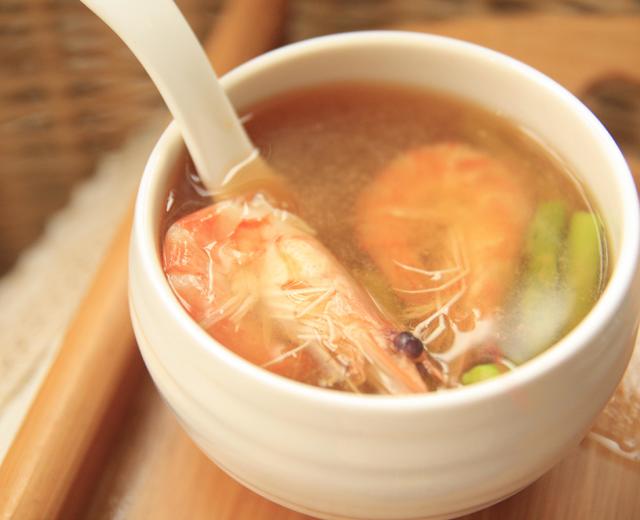 鲜虾芦笋味噌汤