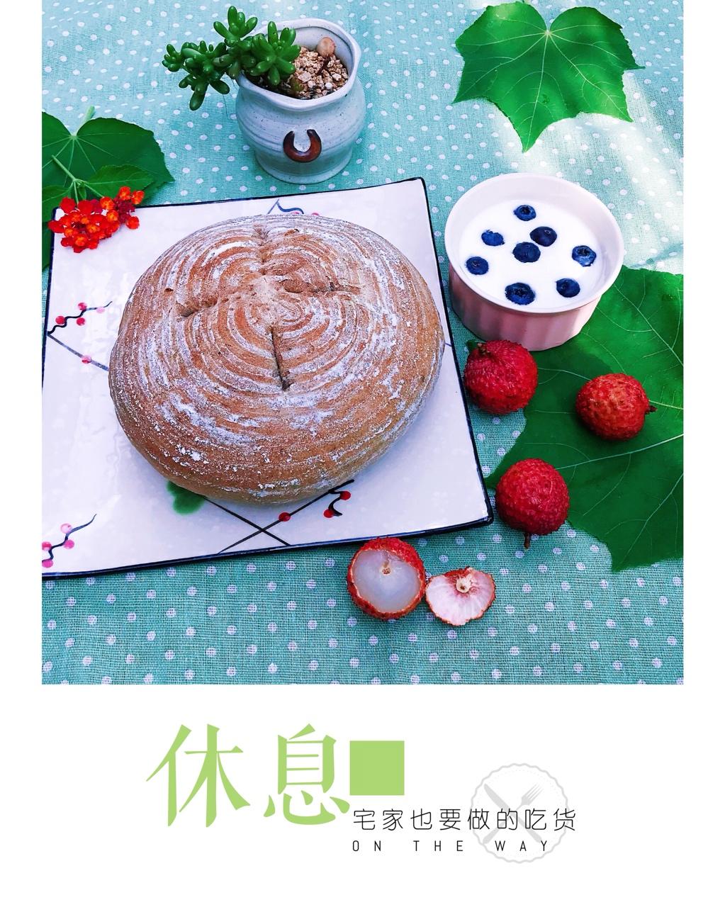 无油全麦乡村面包