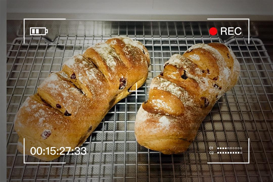 蔓越莓全麦黑糖面包