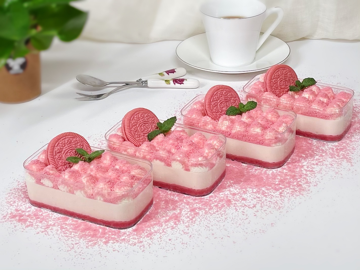 樱花🌸奥利奥酸奶慕斯蛋糕🍰的做法