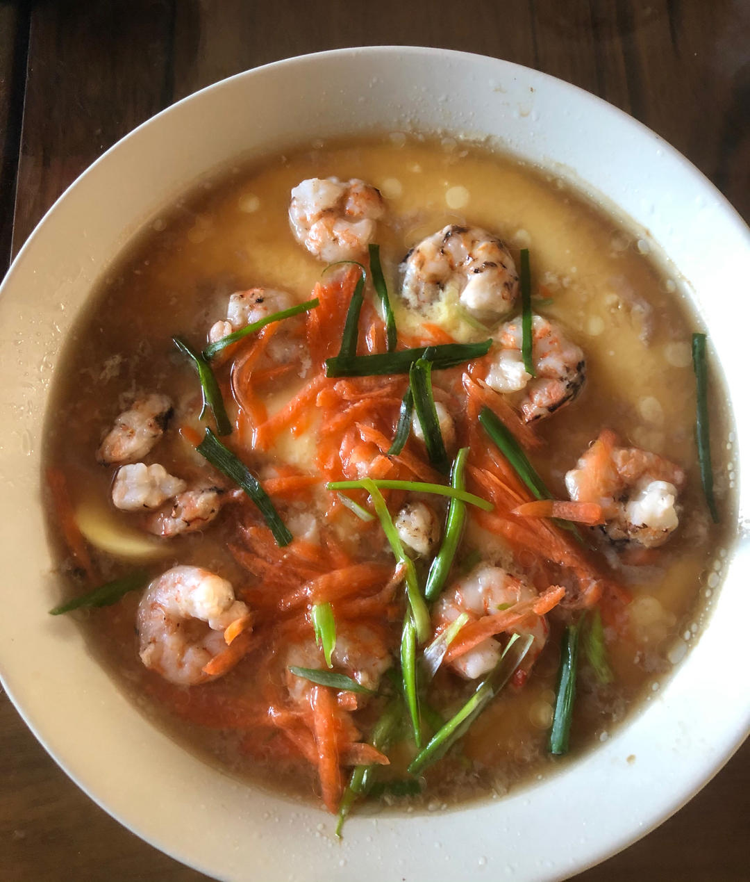 🌸年夜菜（蒸蒸日上）虾仁玉子豆腐蒸蛋🍮