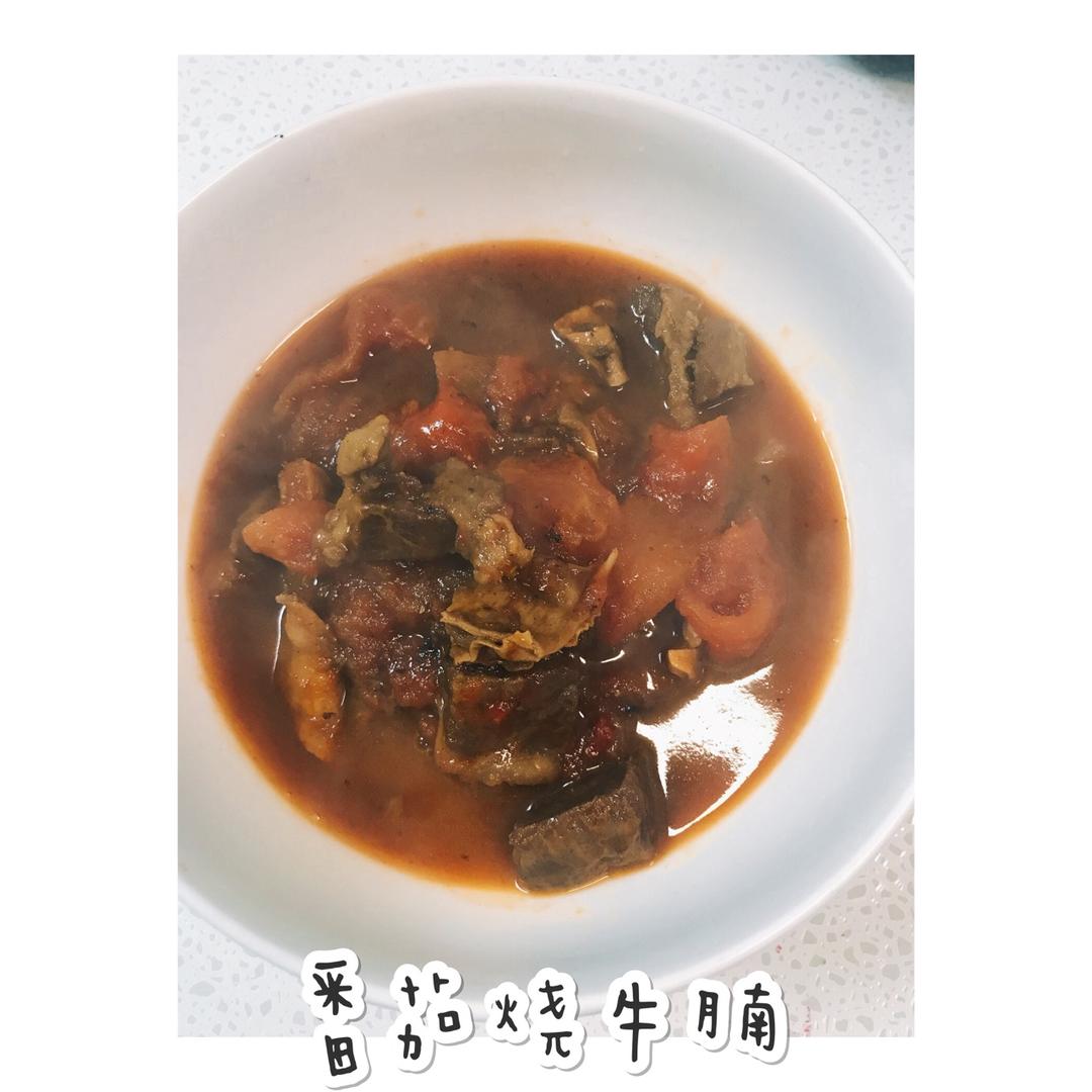 给我一份西红柿炖牛腩，我能吃掉三碗米饭。