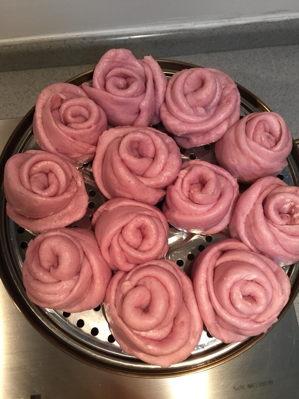 南瓜玫瑰花馒头