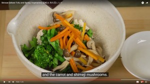 日式蔬菜拌豆腐的做法 步骤5