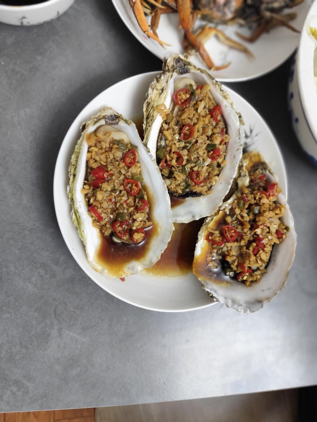 超简单～蒸蒜蓉生蚝