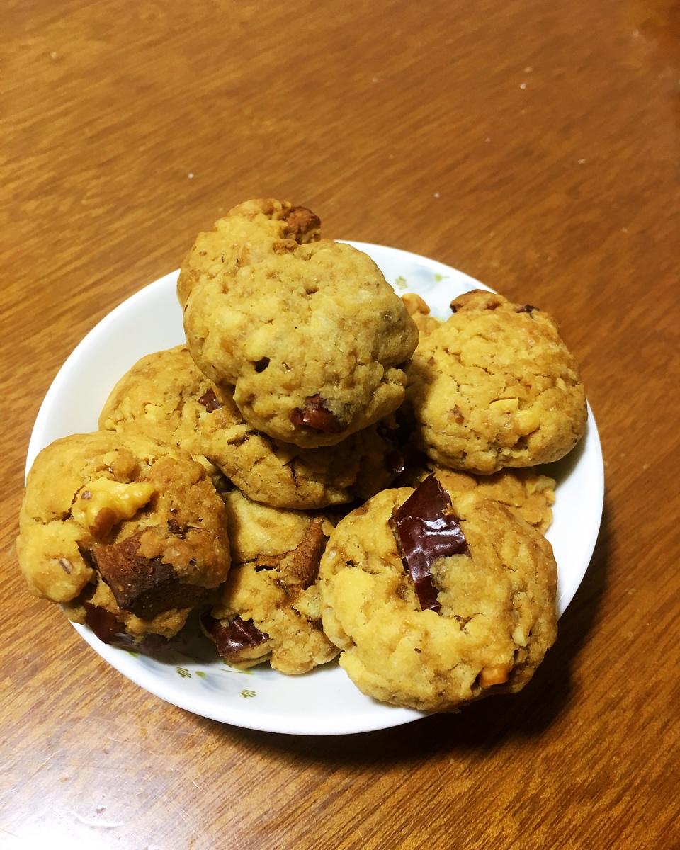 红枣红糖核桃饼干