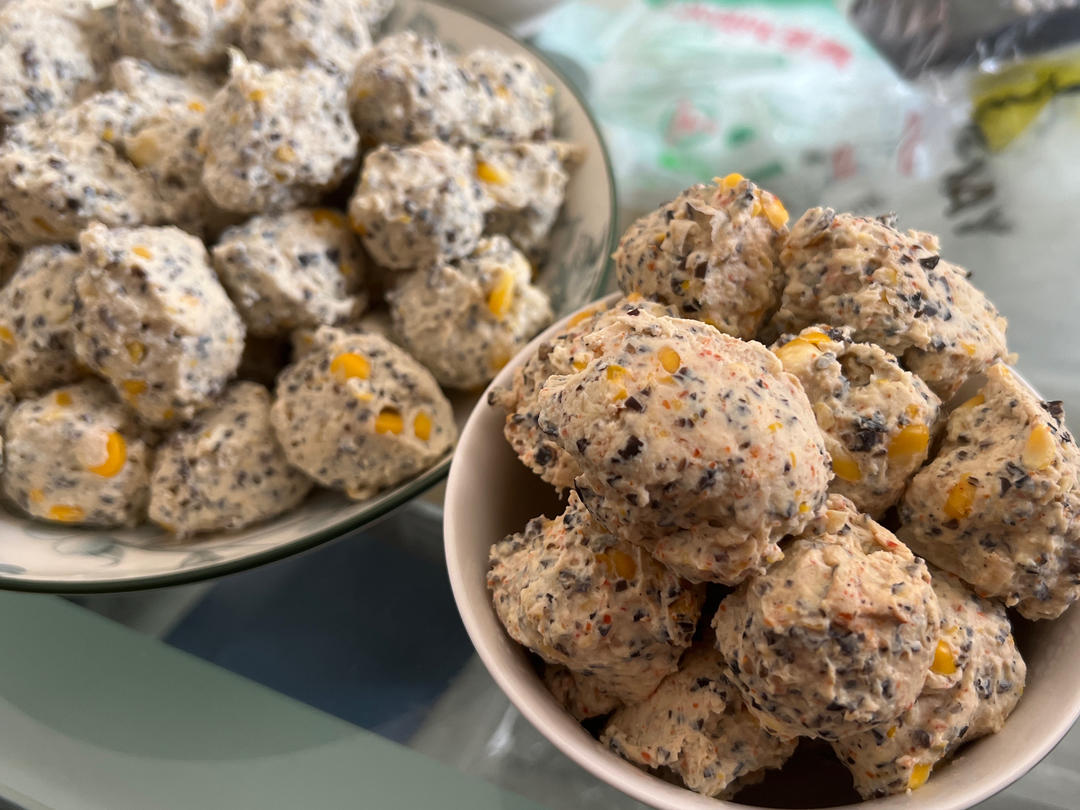 无淀粉鸡胸肉丸子（好吃 不腥 减脂健身必备）