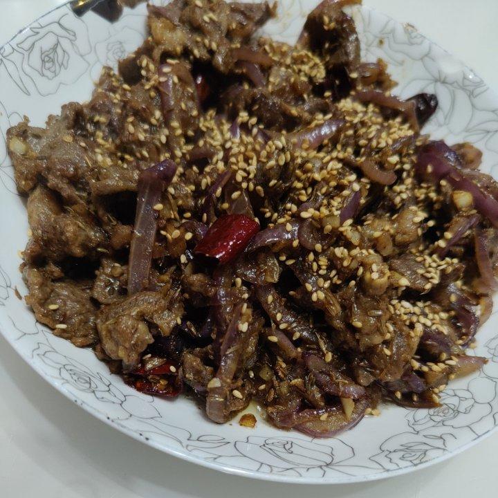 快手菜孜然牛肉