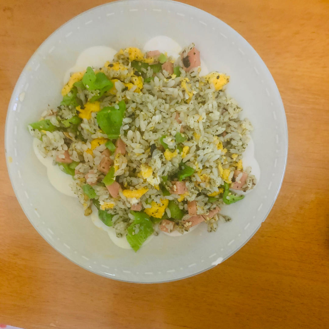 低卡瘦身紫菜蛋炒饭