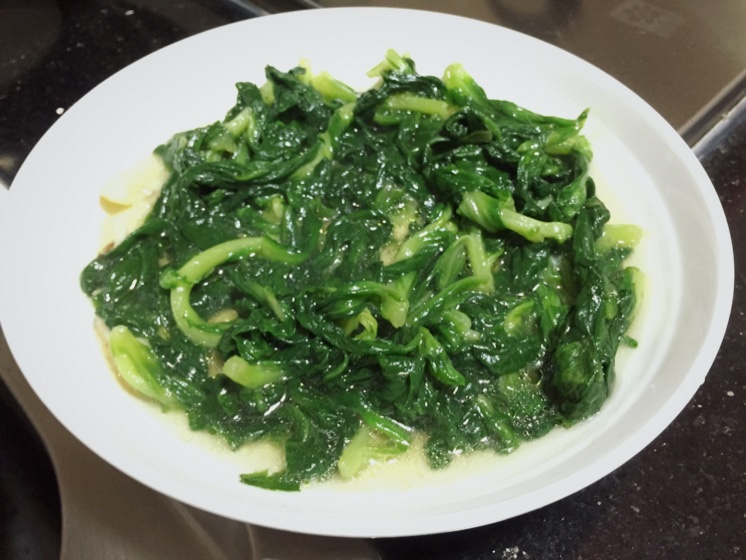 御用厨师的宝宝做的清炒茼蒿菜