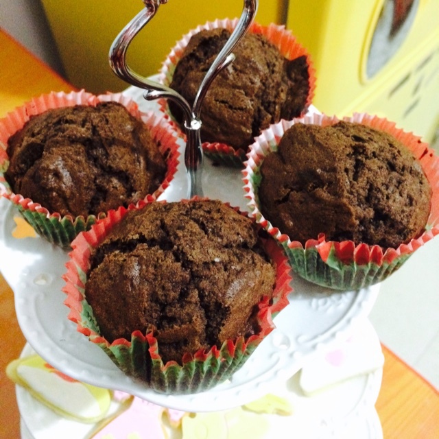 巧克力翻糖纸杯蛋糕cupcake