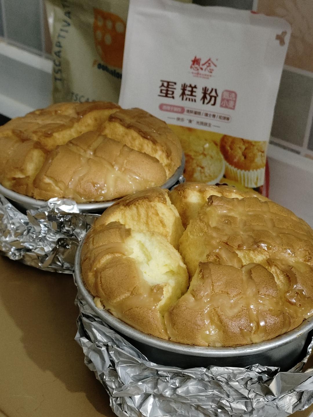 6寸香妃古早蛋糕零失败配方，烫面法口感湿润绵密屡试不爽，完胜戚风蛋糕