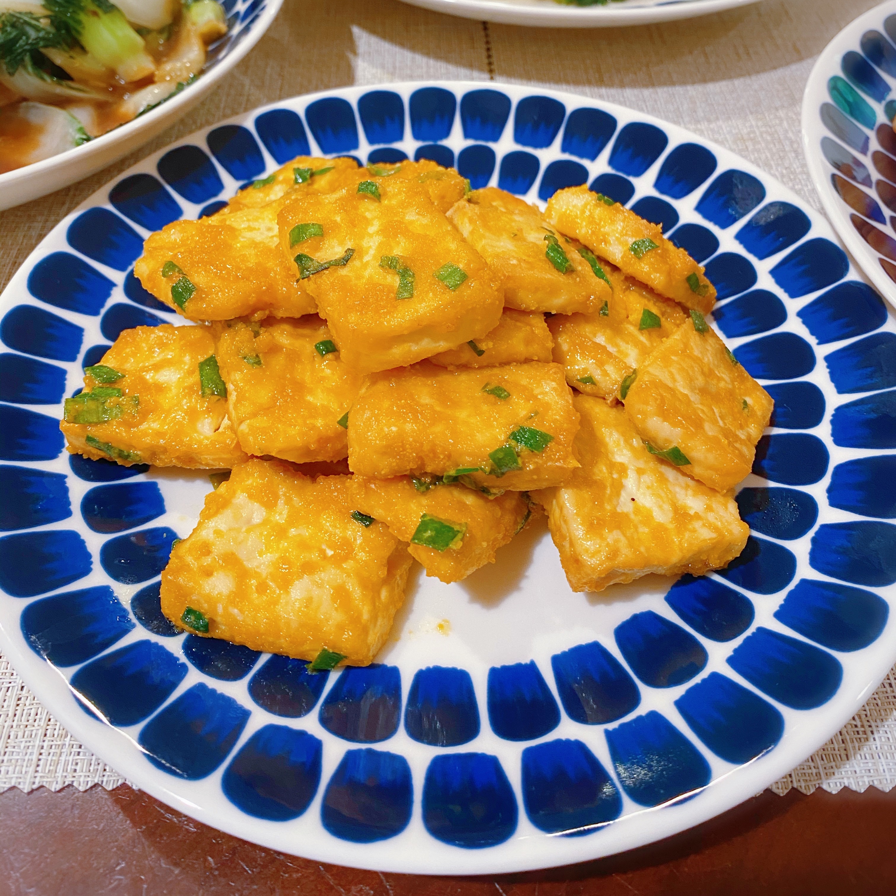 咸蛋黄焗豆腐（空气炸锅版）的做法