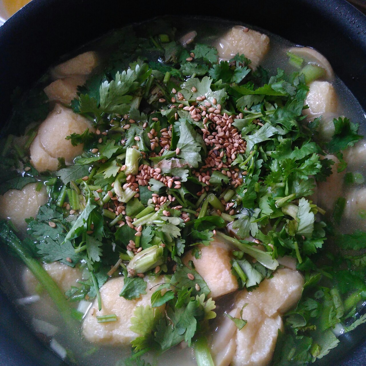 油豆腐粉丝汤