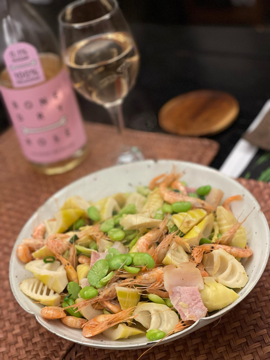 春笋蚕豆煲