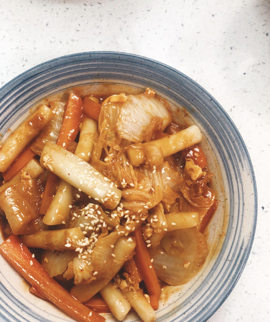 韩式辣炒年糕（or网红芝士套路之芝心年糕）