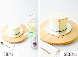 手残党的彩虹裱花蛋糕的做法 步骤2