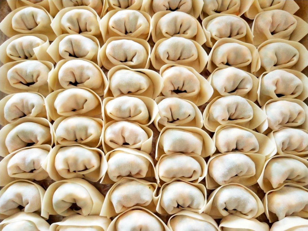 韭菜猪肉包袱饺