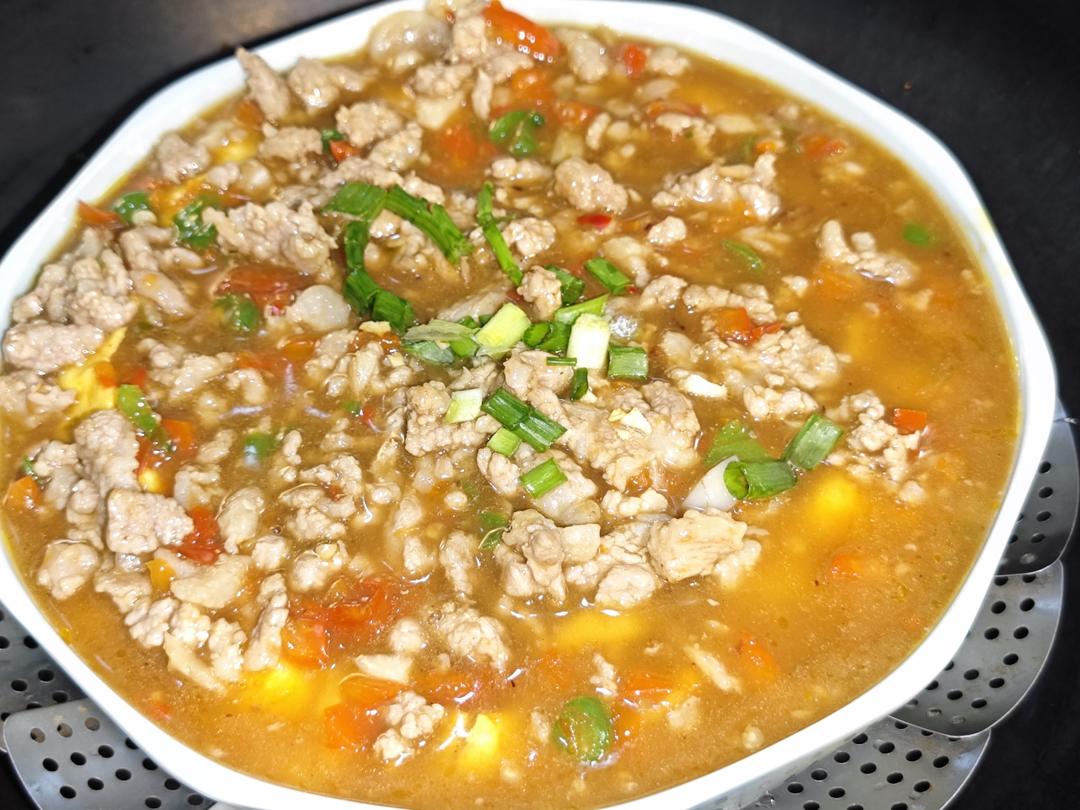 比布丁还要嫩！巨好吃又营养的肉末水蒸蛋