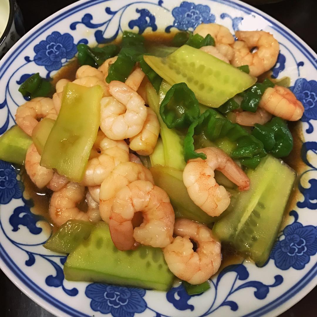 虾仁炒青瓜