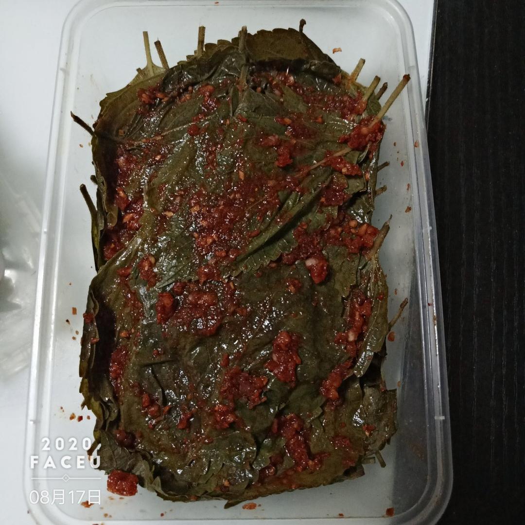 苏子叶咸菜