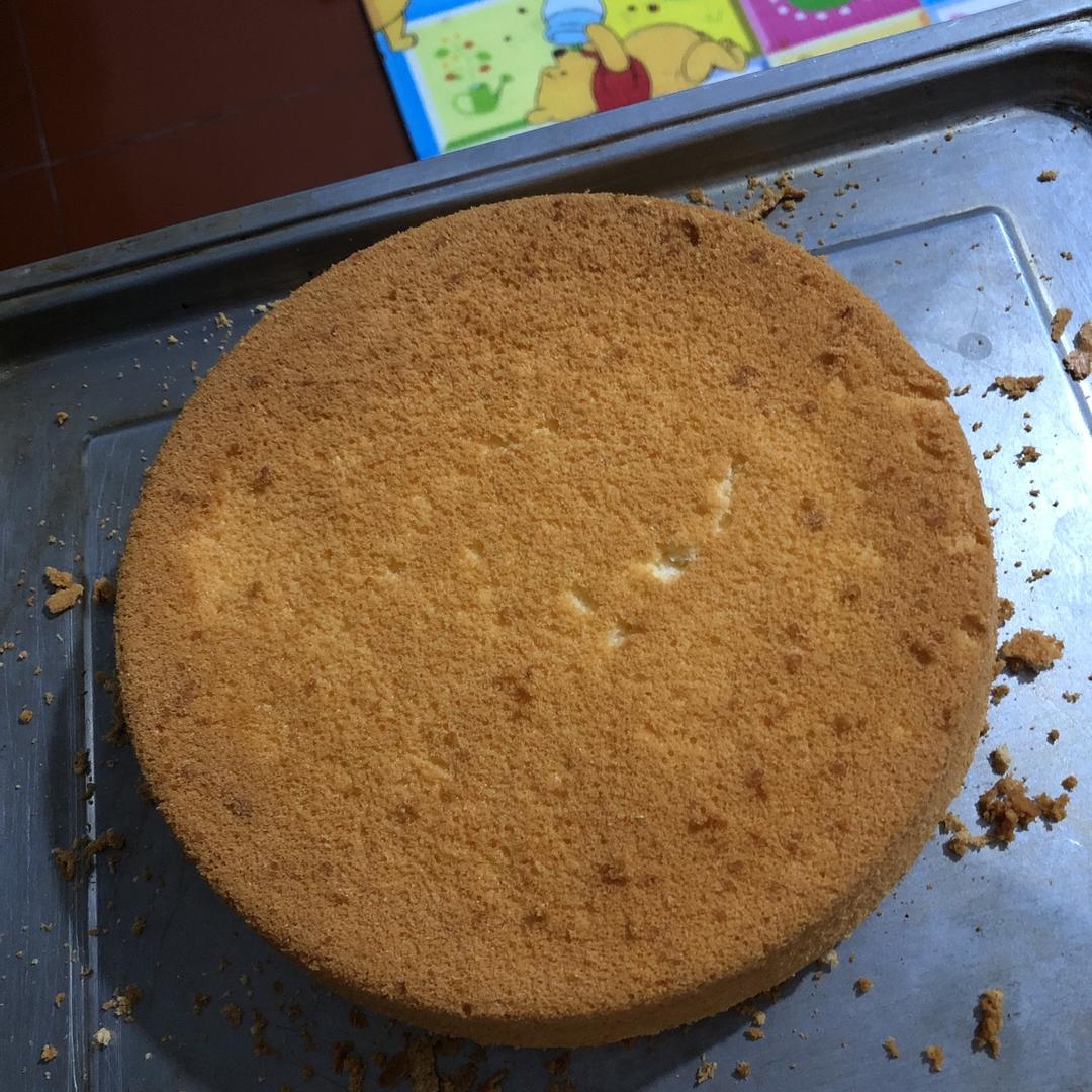 八寸戚风蛋糕（生日蛋糕坯）附六寸配单