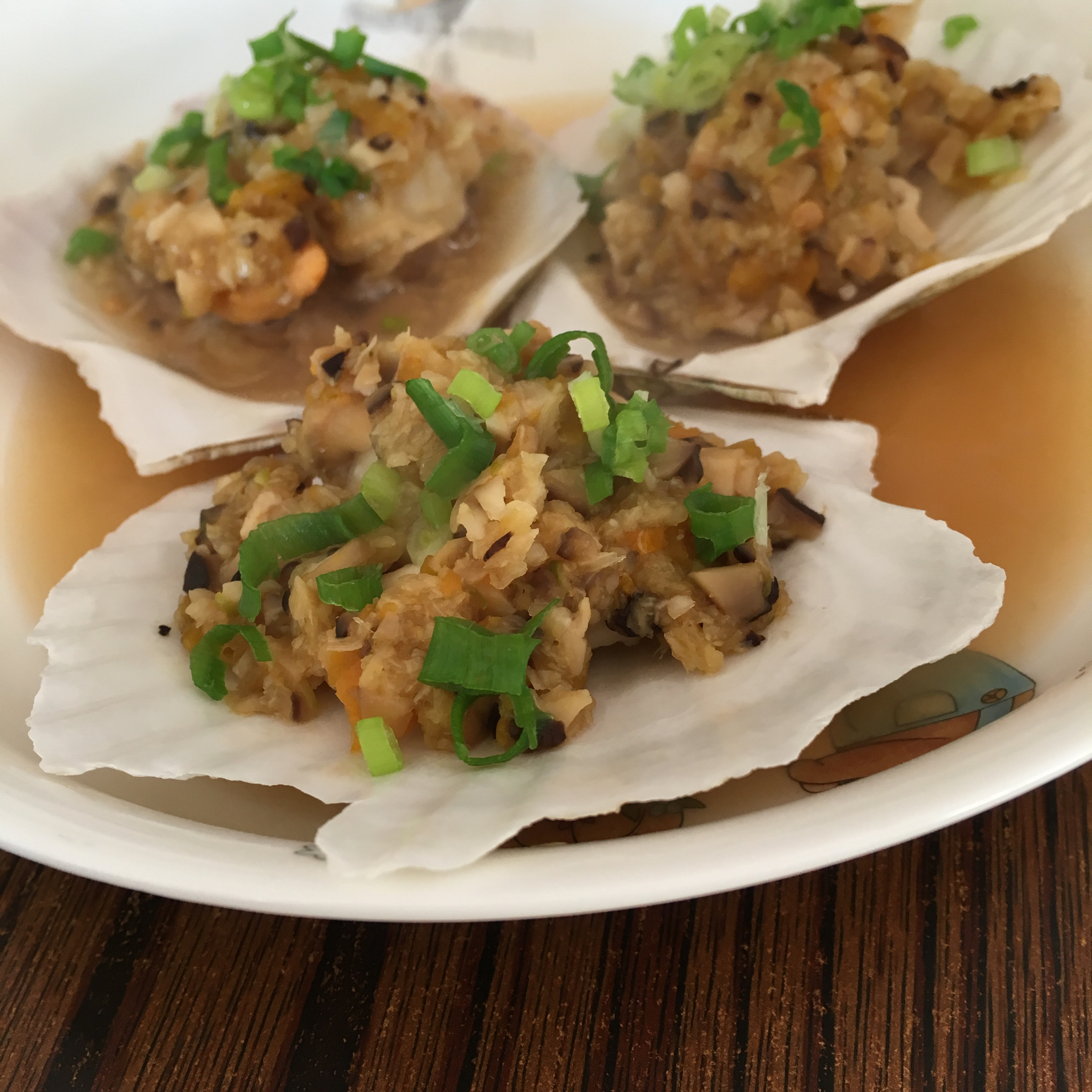 蒜蓉粉丝蒸扇贝