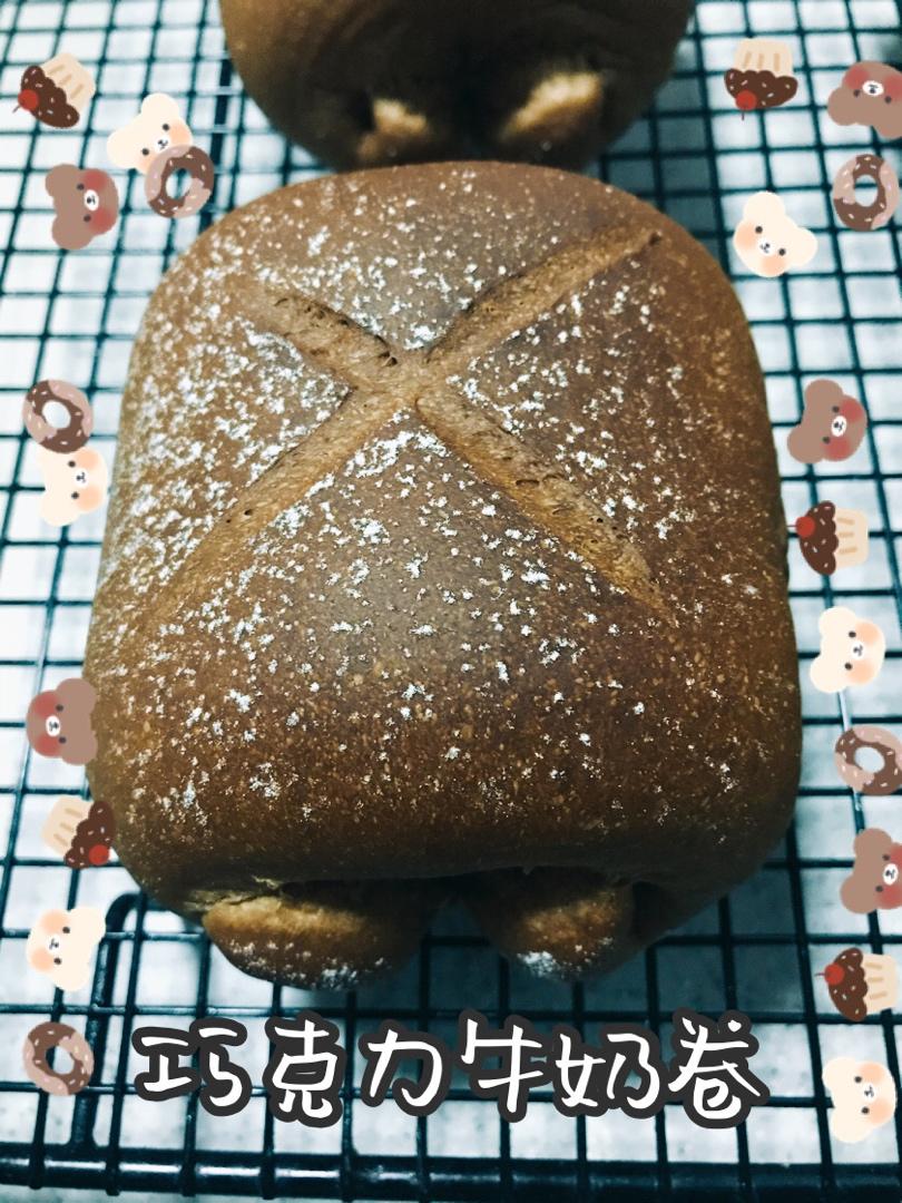 超软的巧克力面包卷