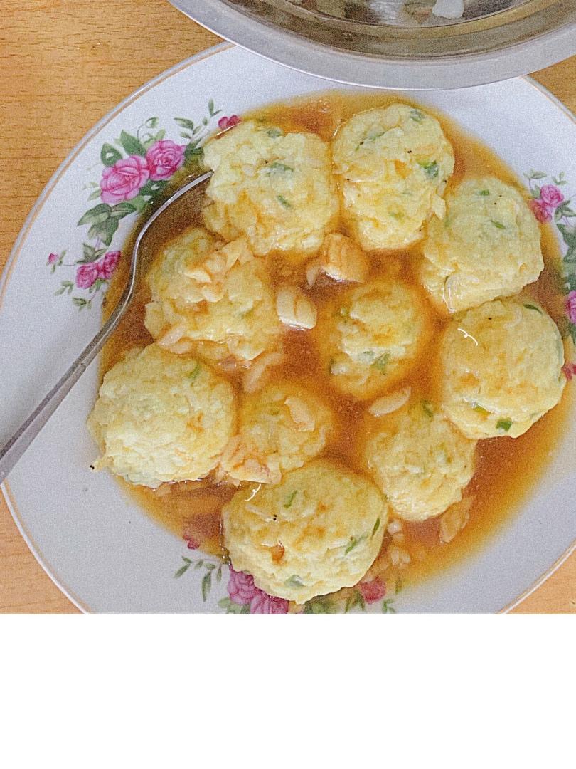 蒸豆腐丸子