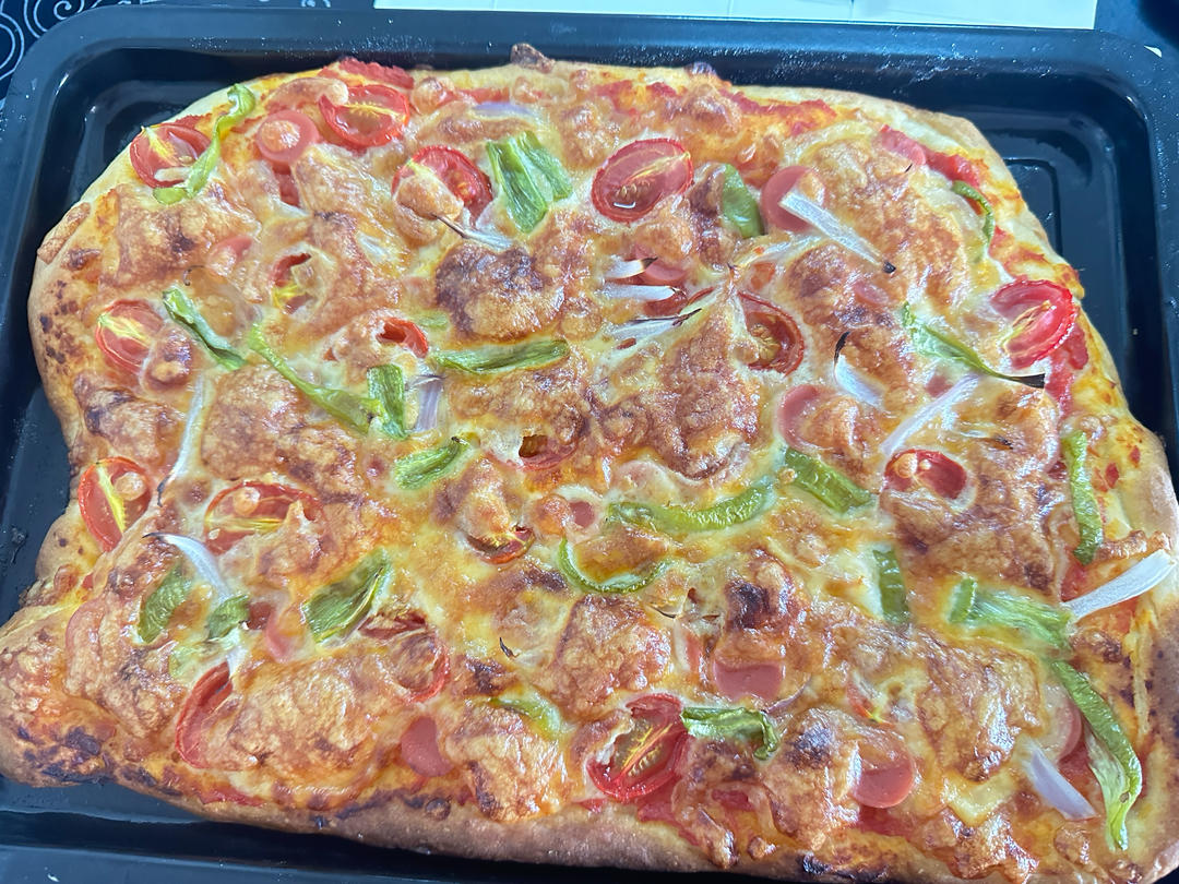 被惊艳到❗️一口爱上❗️超薄玛格丽特披萨🍕