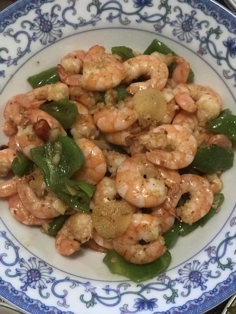 蒜香辣味炒虾仁
