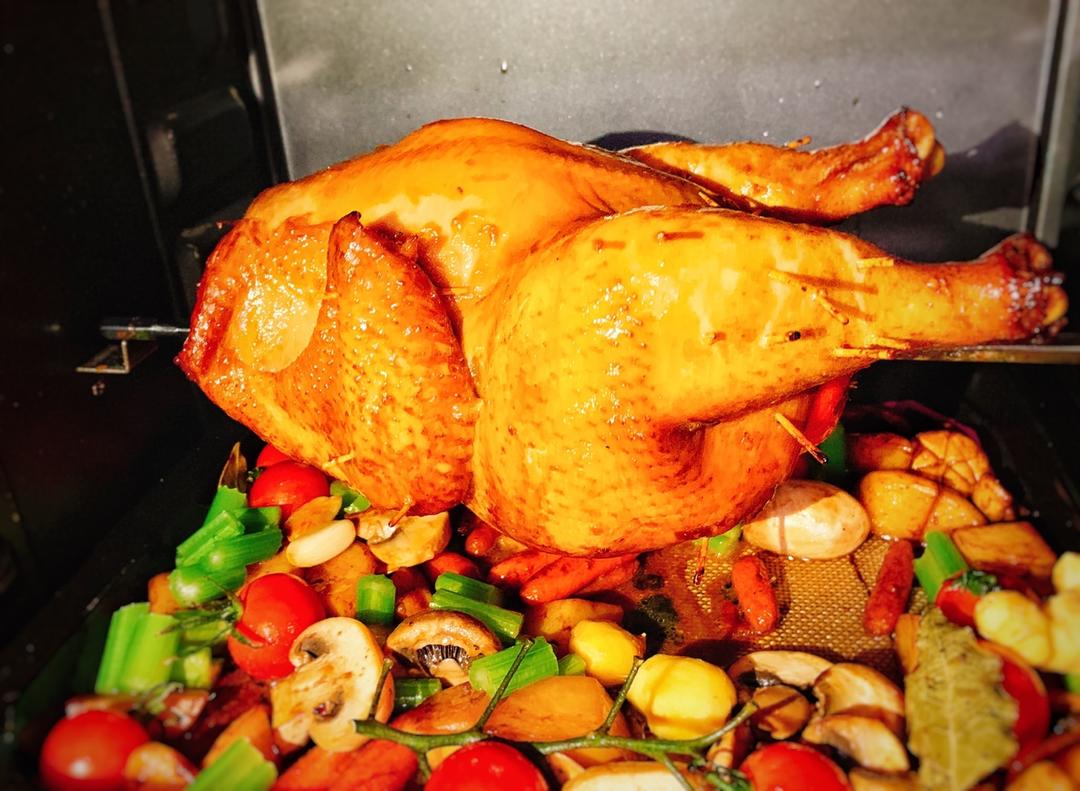 脆皮罗勒烤鸡腿