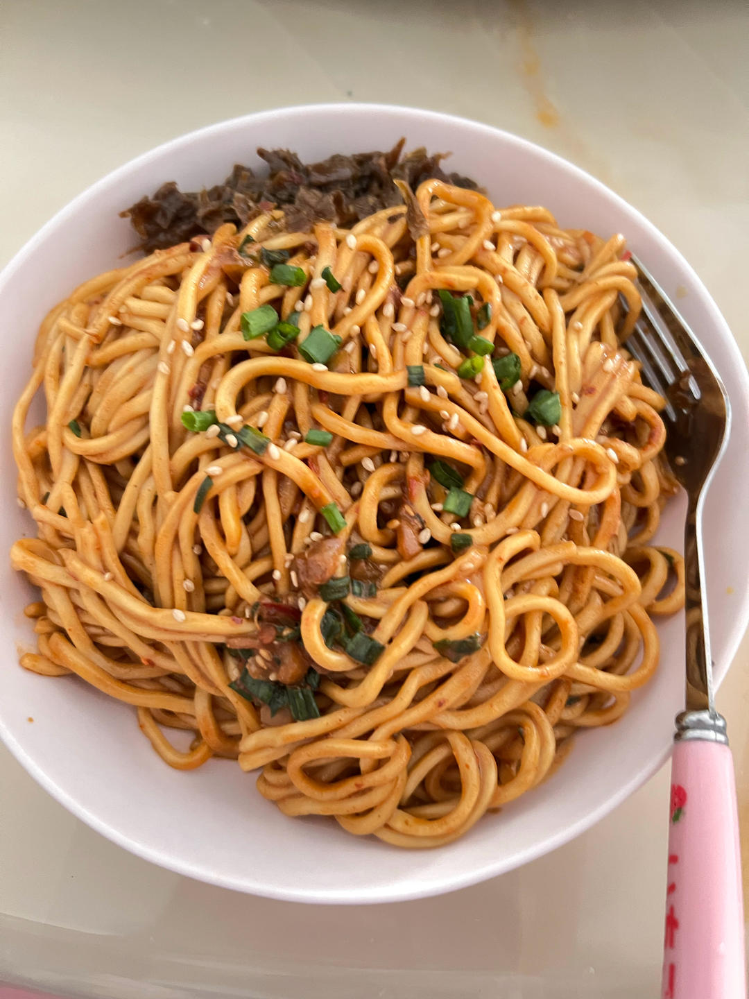 超简单超快手的热干面（小白也可以学会哦）