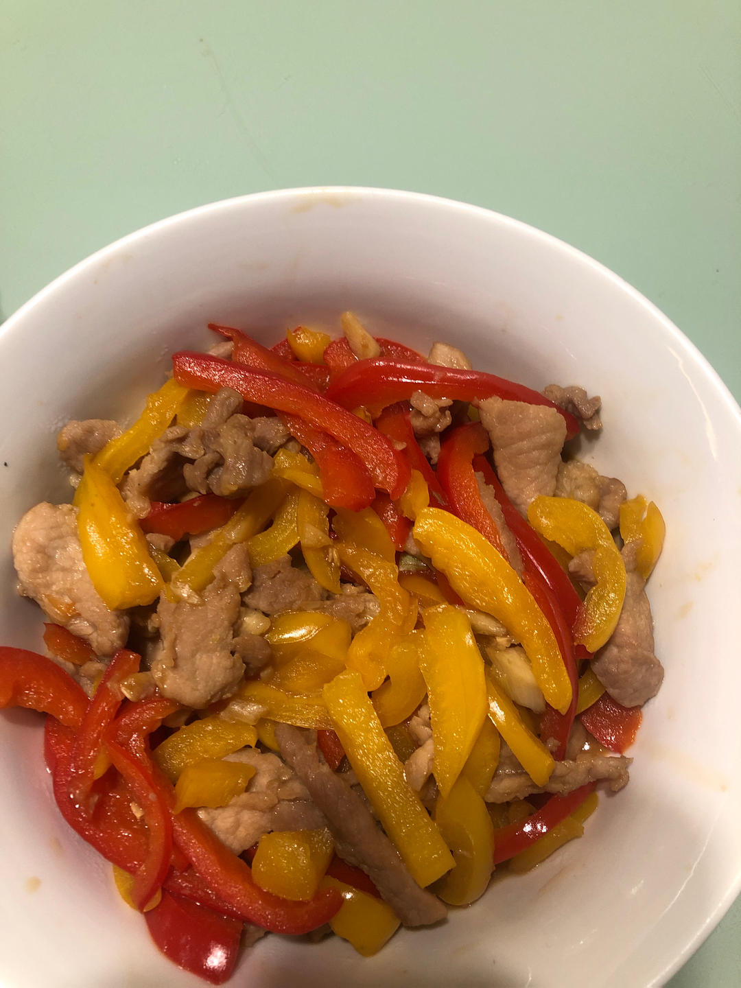 红椒炒肉丝