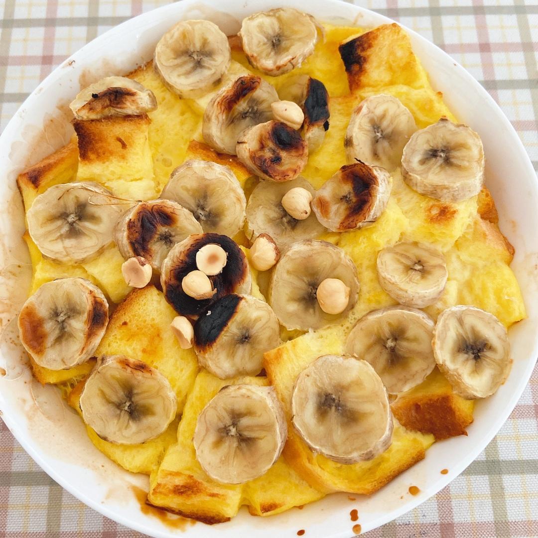 香蕉鸡蛋牛奶烤吐司