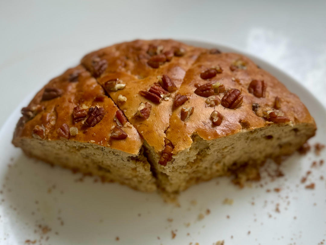 香蕉核桃蛋糕（低油少糖健康版）