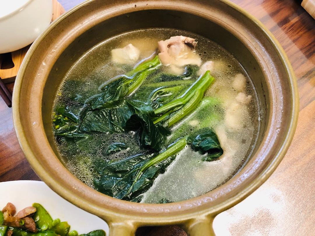 干贝鸡汤浸菜心