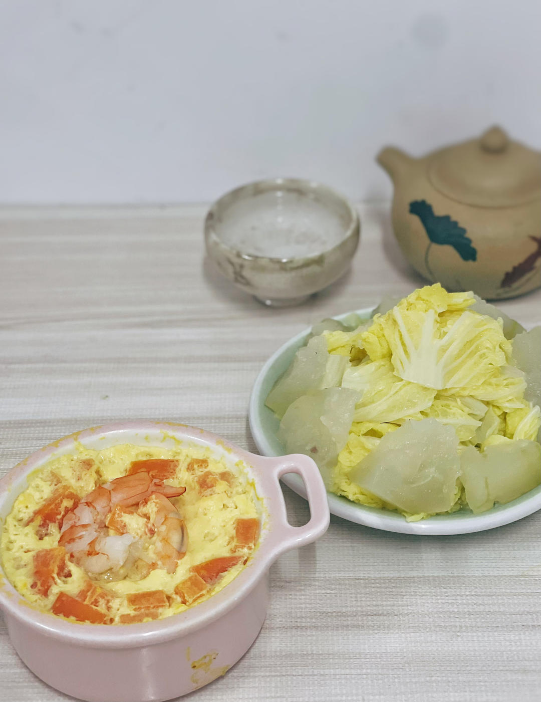 虾仁蒸蛋【10月北鼎蒸煮炖锅食谱】